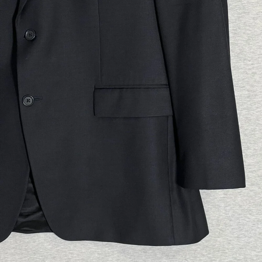 Vintage 90's Chaps Ralph Lauren Blazer Mens 43L Navy Wool Cashmere Blend Classic